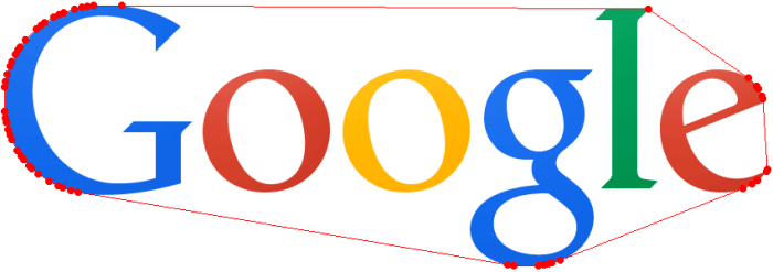 Google logo after QuickHull