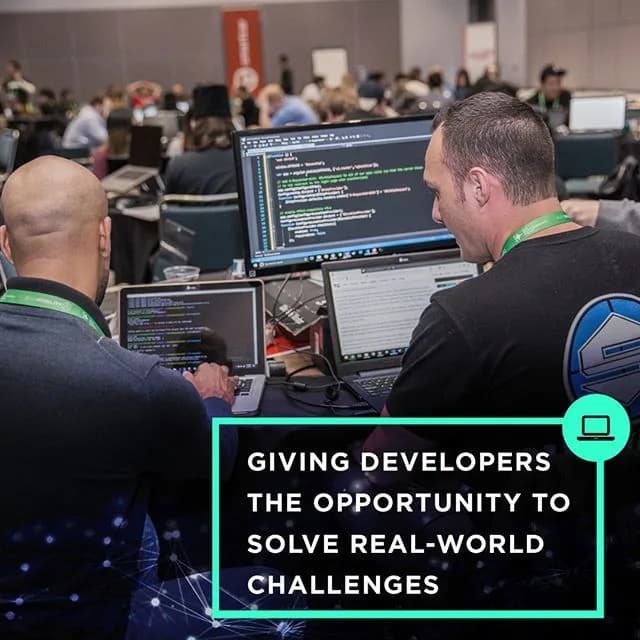 Code AutoMobility LA hackathon promo graphic from AutoMobility LA.