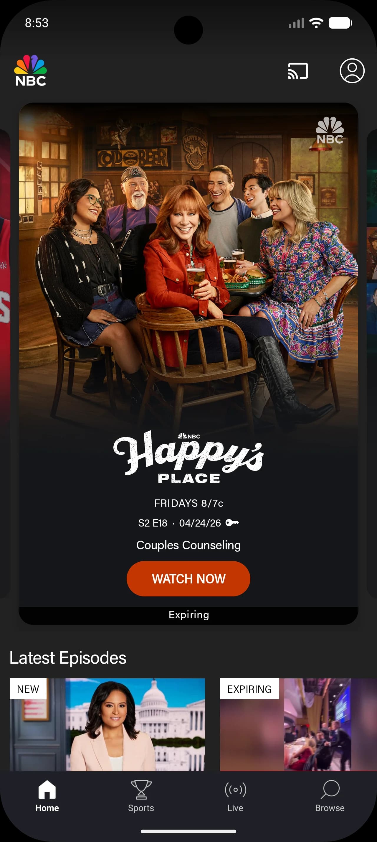 NBC — home variant